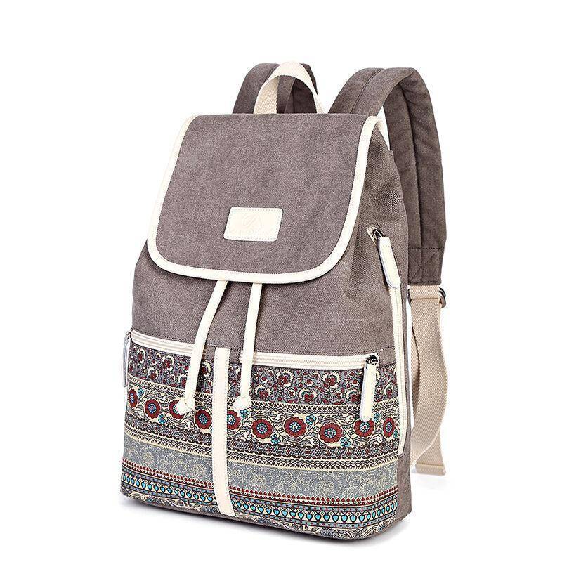 www. - Canvasartisan Top Quality Canvas Women Backpack Casual  College Bookbag Female Retro