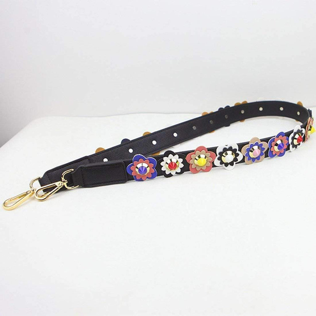 Bag Accessories Colorful Flower Rivet Shoulder Strap