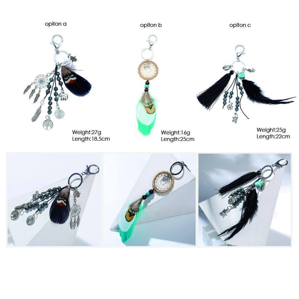 Bag Accessories Handmade dreamcatcher keychain
