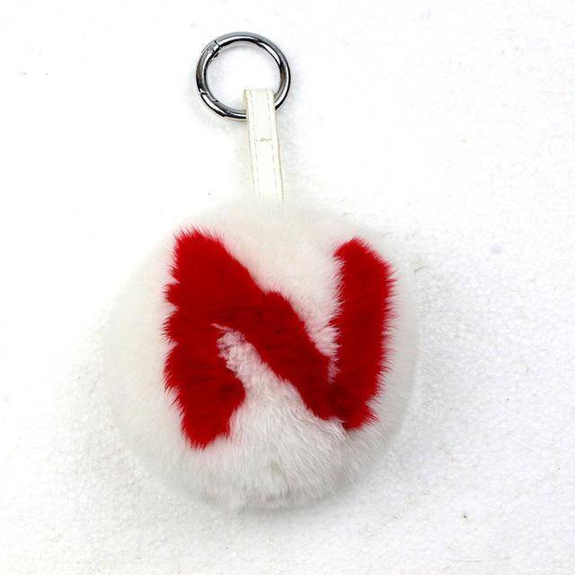 A-Z Letters, Real Rabbit Fur Small 10cm Ornament