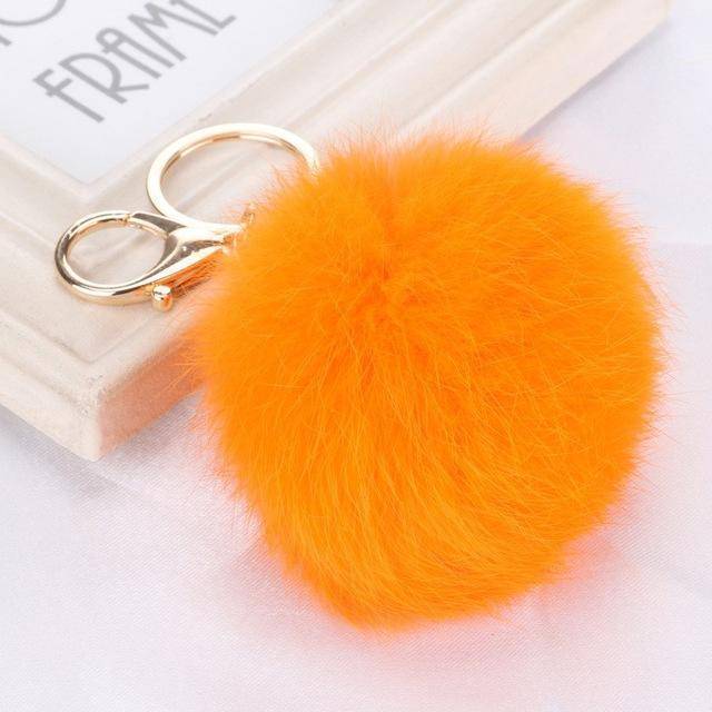 www. - 15 colors 8CM Genuine Rabbit fur ball plush Pom
