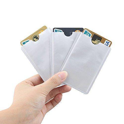 www.Nuroco.com - 10 pcs Anti Scan RFID Sleeve Credit Card Protector - Strong Silver Aluminum Foil* www.Nuroco.com - 10 pcs Anti Scan RFID Sleeve Credit Card Protector - Strong Silver Aluminum Foil*