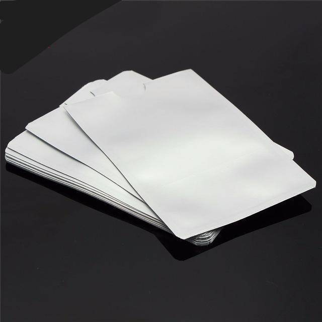 10 pcs Anti Scan RFID Sleeve Credit Card Protector Strong Silver Aluminum Foil