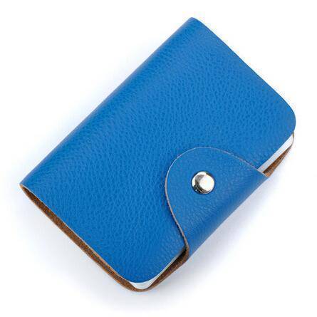 26 slot, Genuine leather business card case bag credit card holder