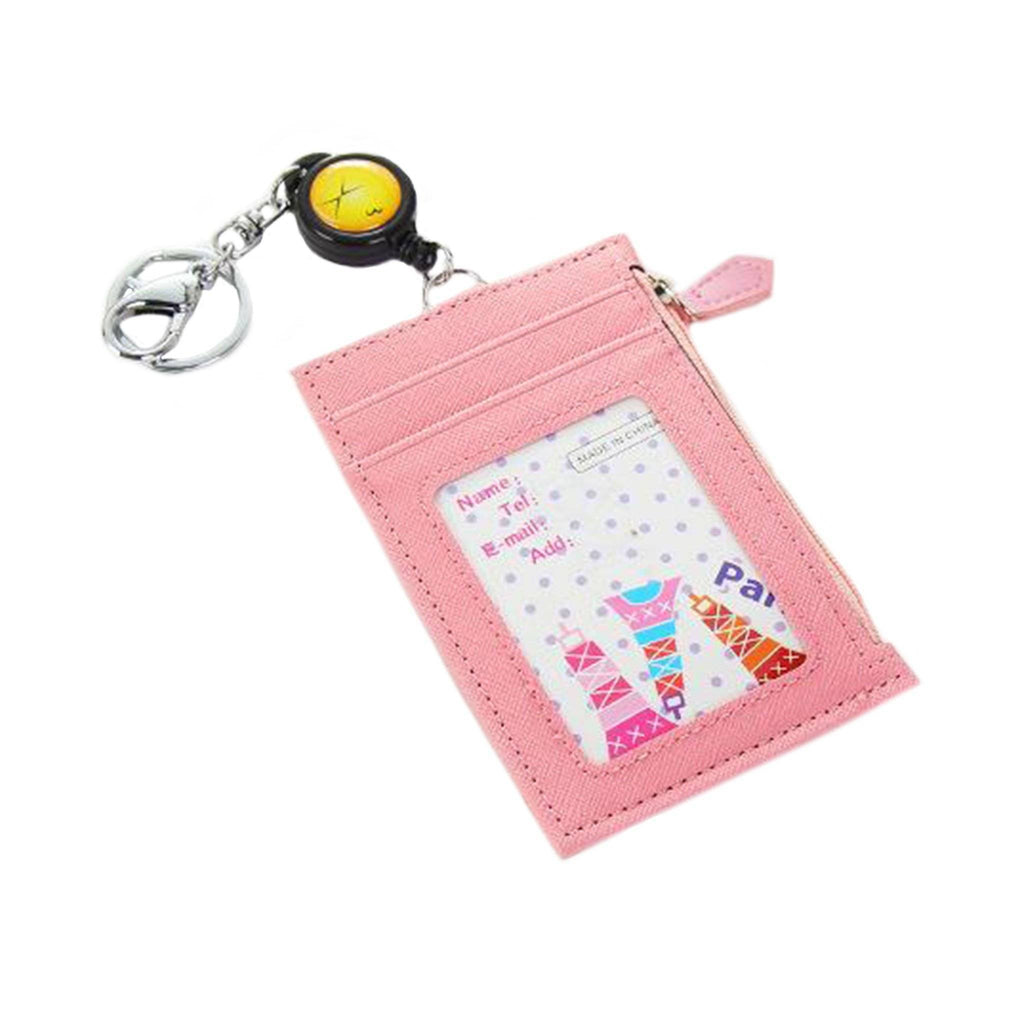 bag organization Multifunction Credit Card Holders, Coin, Business ID with Retractable Key Ring
