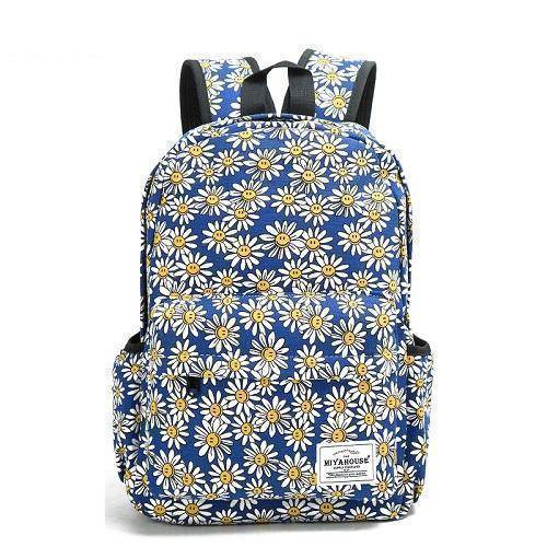 Bags 1037a Miyahouse Women Canvas Backpacks For Teenage Girls Travel Rucksack Fashion School Bags For Girls Floral Printing Backpack Women