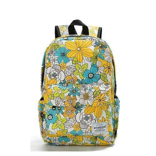 Bags 1037b Miyahouse Women Canvas Backpacks For Teenage Girls Travel Rucksack Fashion School Bags For Girls Floral Printing Backpack Women