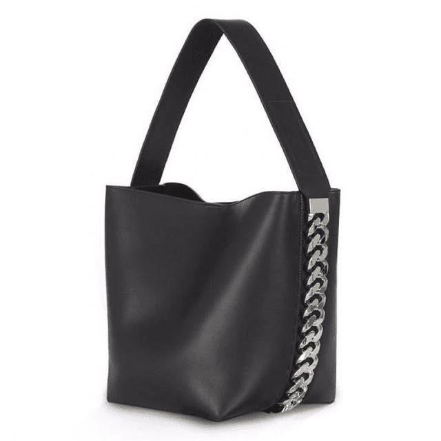 Bags Black Medium size Chain bucket  Shoulder bag