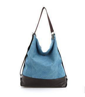 Bags Blue Vintage Canvas Women Hobo, shoulder tote Bag