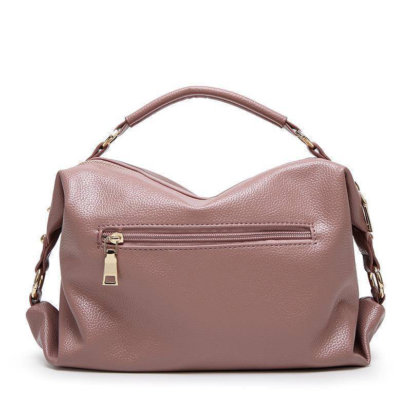 Bags Boston Women Handbag, Lichee Pattern Vegan Leather Bag