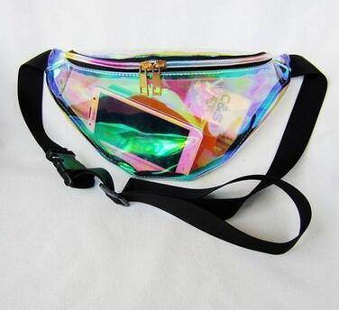 bags clear Laser translucent reflective waist bag