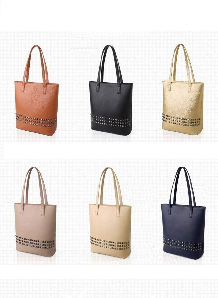 bags Large Rivet tote Women Shoulder Bag, Messenger Bag