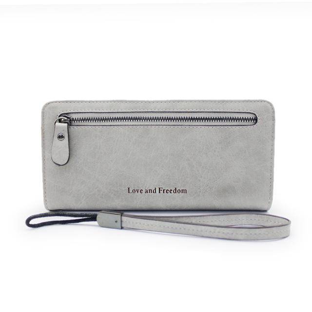 Fashion Love Heart Women Wallet Wrist Handle Phone Case Long Section Money  Pocket Pouch Handbag Women's Purse Card Holders - Wallets - AliExpress