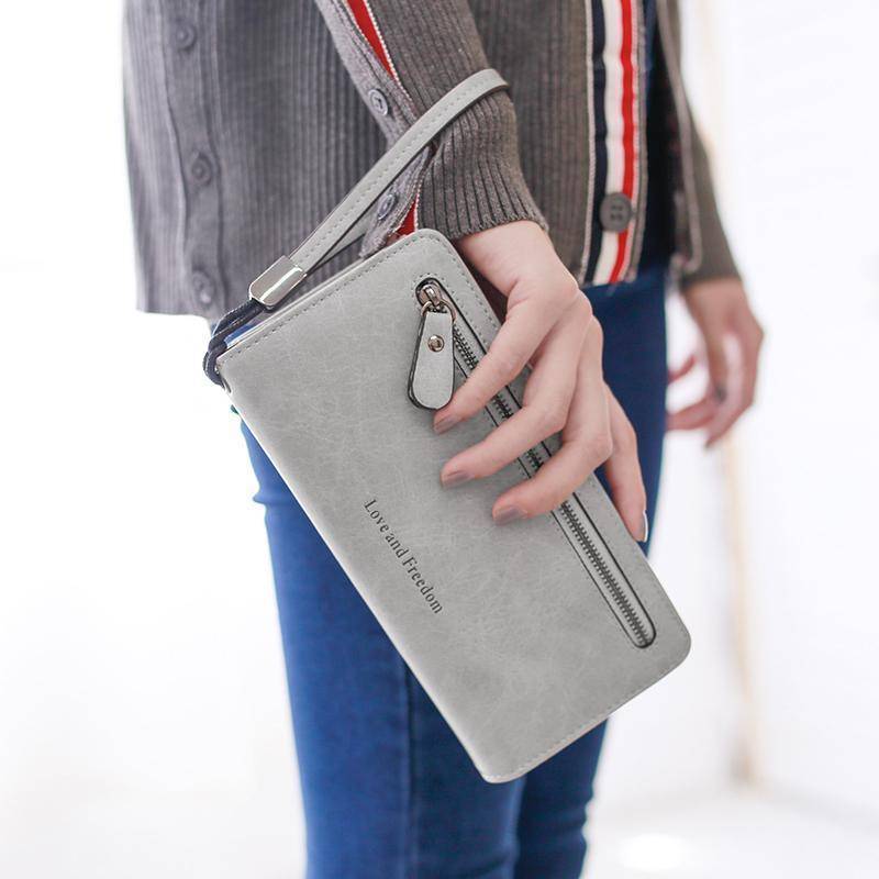 Sweet Simple Ladies Purse Long Elegant Leather Bags Wallet - China Wallet  and Coin Purse price | Made-in-China.com