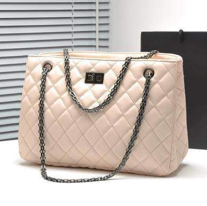 bags Quilted Large Plaid Chain Shoulder