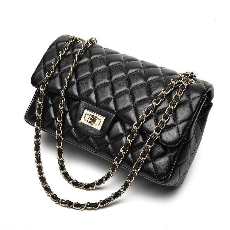 Bags Quilted Plaid Messenger Chain, Shoulder Bag