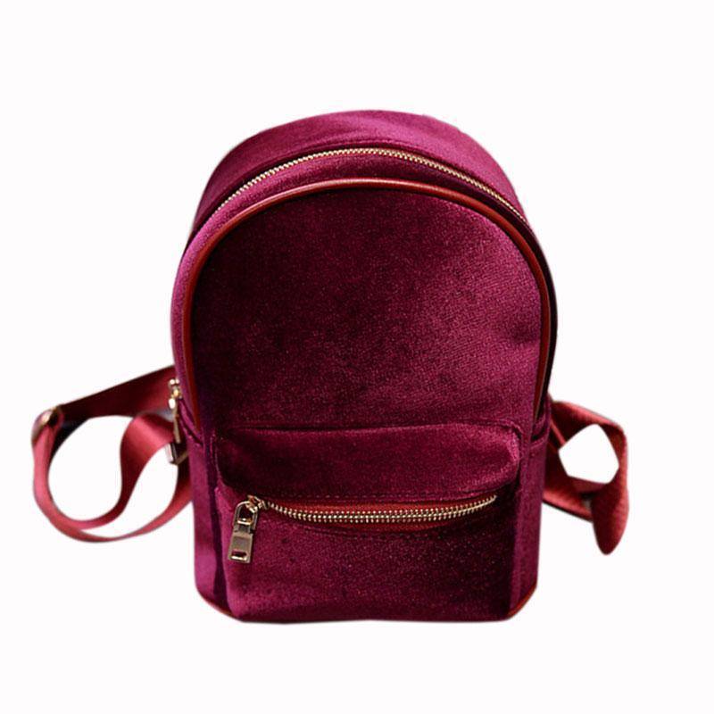 www. - Petite Velvet Designer Backpack Soft Backpack*