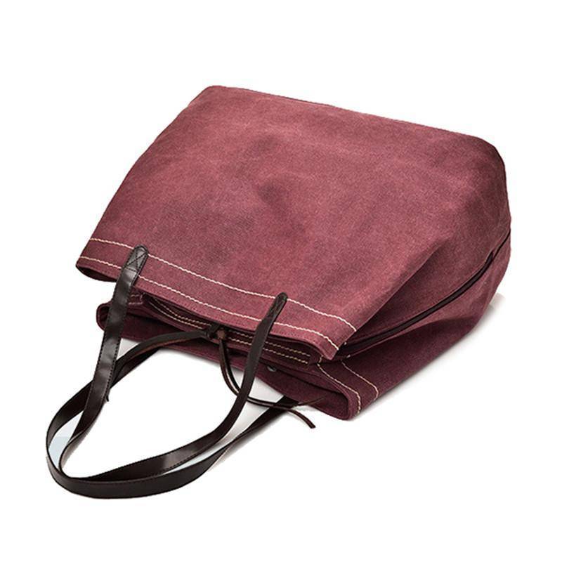 Bags Shoulder Bag, One of a Kind side Easy Access, Vintage Large Canvas Hobos Handbag