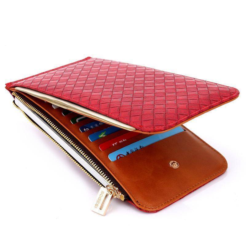 www. - Ultra Thin 1cm Large capacity Card Holder Wallet Magnet  Clasp*