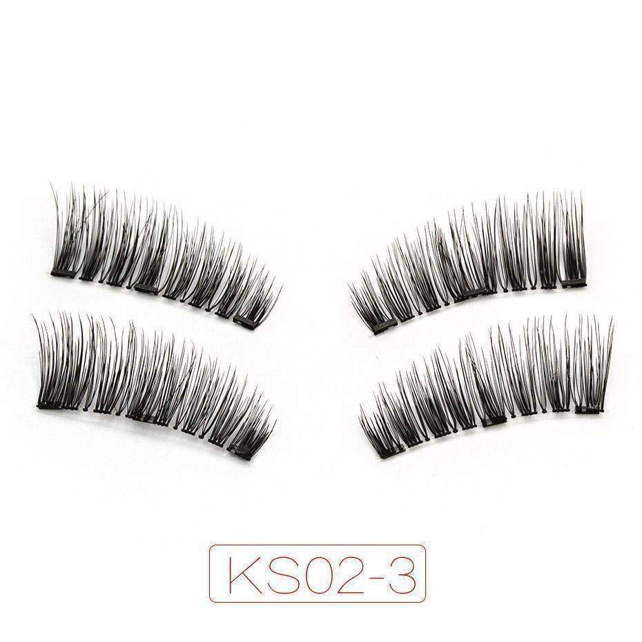 3x fuller Magnetic eyelashes with 3 magnets
