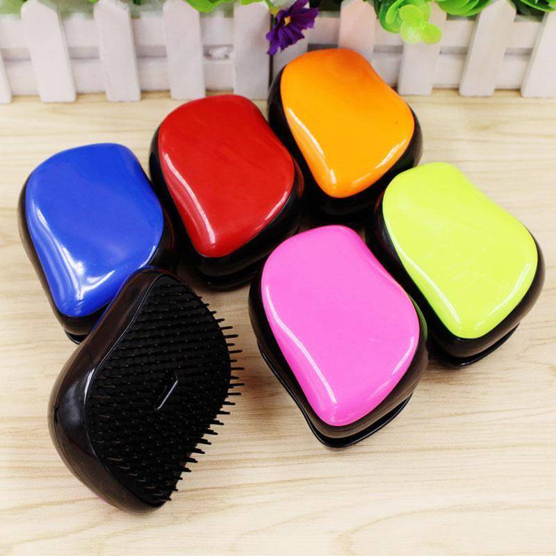 6 colors,  Portable Pocket Size, Professional Anti-static Detangling Styler Hair Comb with cover