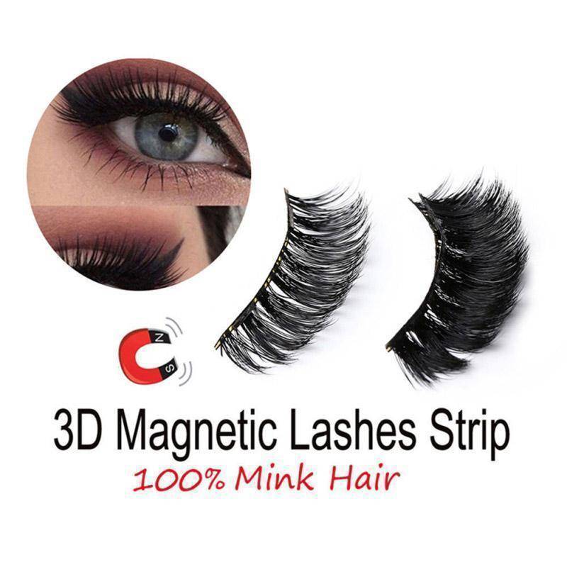 6x fuller Real Mink Magnetic eyelashes, 4pcs/Pair 2 Magnets