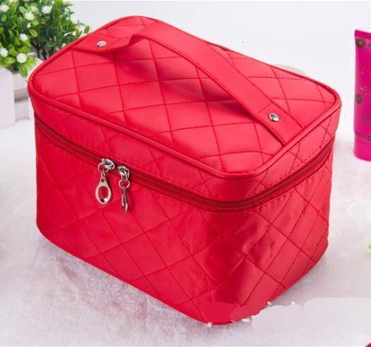 beauty big red Large capacity toiletry makeup Organizer