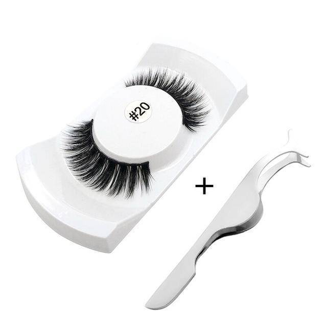 beauty Full Lash Kit Free - 1Pair High quality 3d Eyelashes with Eyelash Applicator makeup Tool