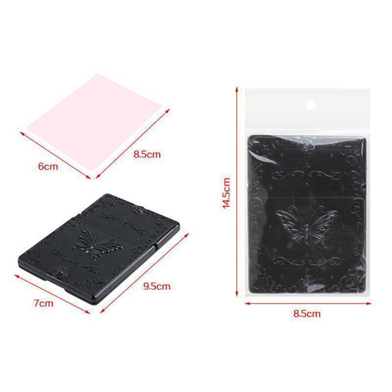 beauty One of a kind, refillable Mirror with 50 Pcs oil blotting paper