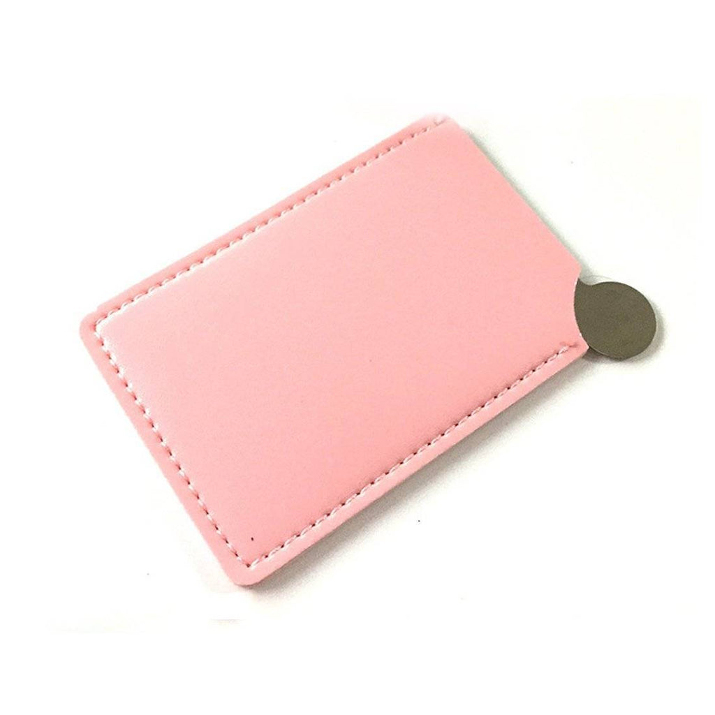 beauty Pink Portable Shatter Proof Card Style Pocket Mirror