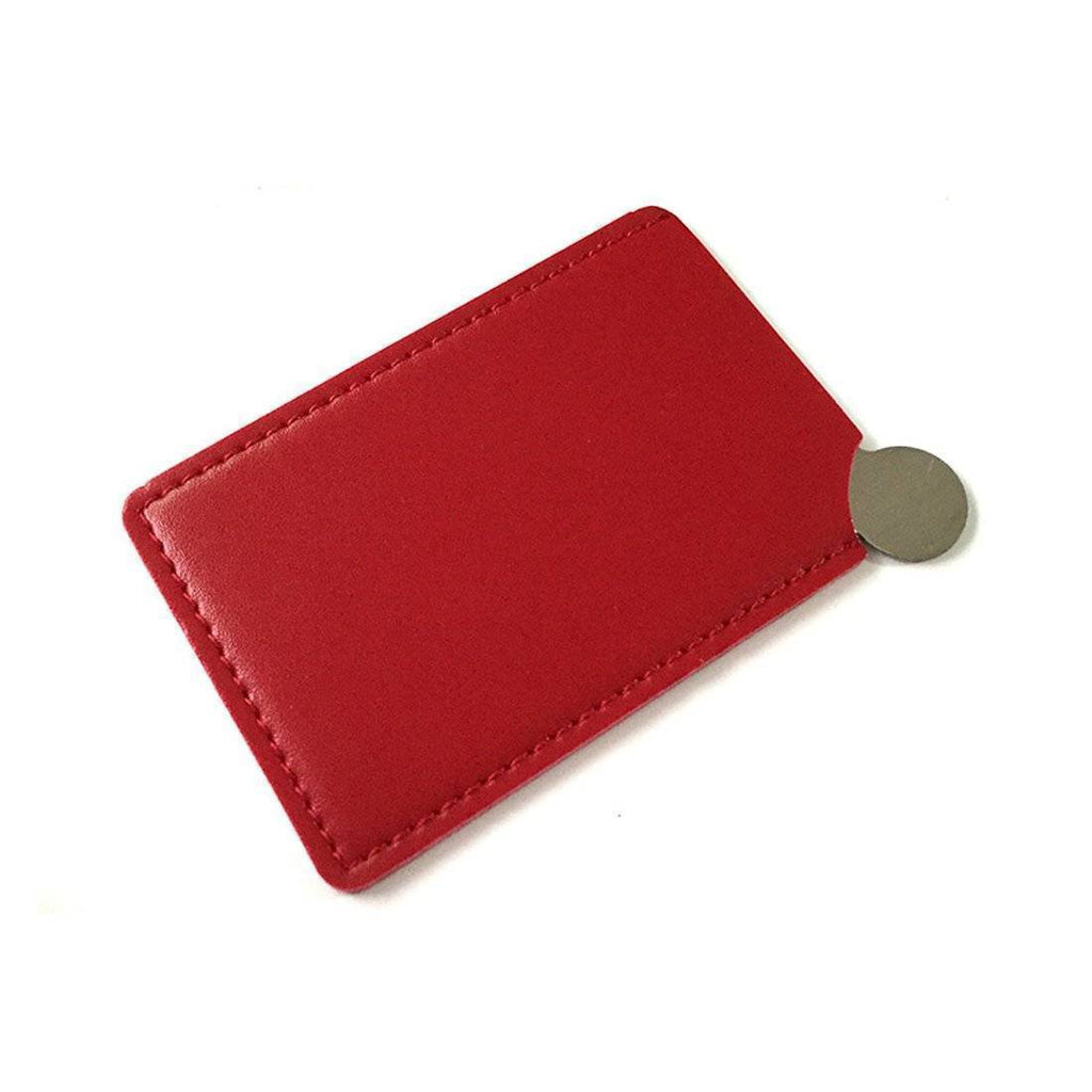 beauty Red Portable Shatter Proof Card Style Pocket Mirror