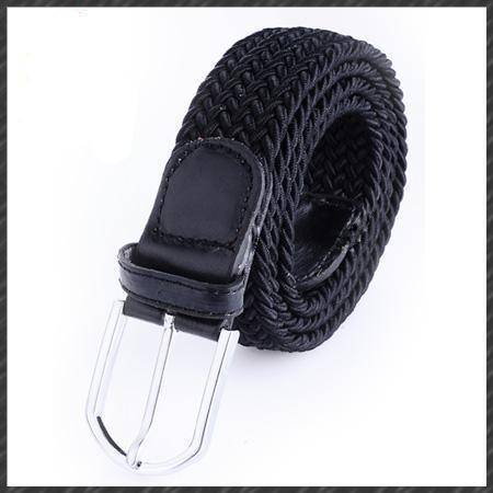 Belts black High quality stretch women canvas belts for men elastic belt pin buckle Universal trouser pockets 20 colors