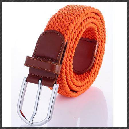 www.Nuroco.com - High pin canvas men belts Universal elastic belt women for quality buckle stretch