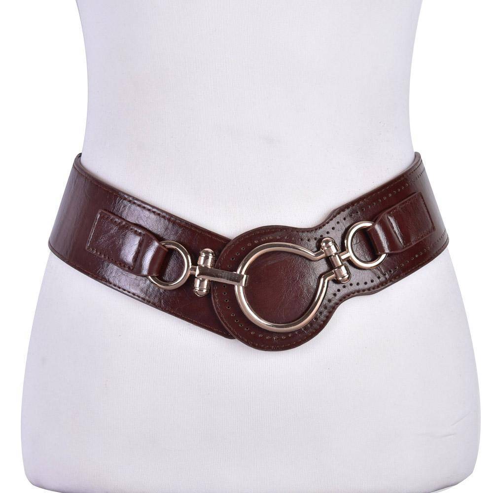Fashion belt woman leather wide elastic belts for women dress