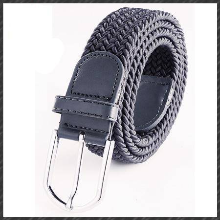 Belts gray High quality stretch women canvas belts for men elastic belt pin buckle Universal trouser pockets 20 colors