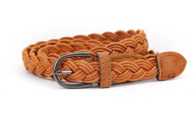 Belts orange / 110cm Hot Sell New Womens Belt New Style Candy Colors Hemp Rope Braid Belt Female Belt For Dress