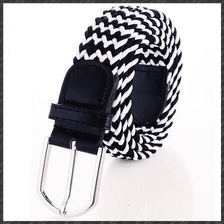 www.Nuroco.com - High pin men stretch Universal canvas quality belts elastic buckle belt for women