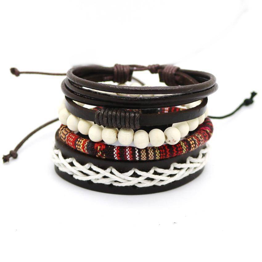 Deco Euro Paper Bead Leather Bracelet and Necklace Base Kit