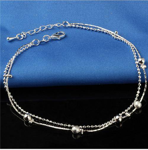 16 Designs Anklet Bracelets Silver