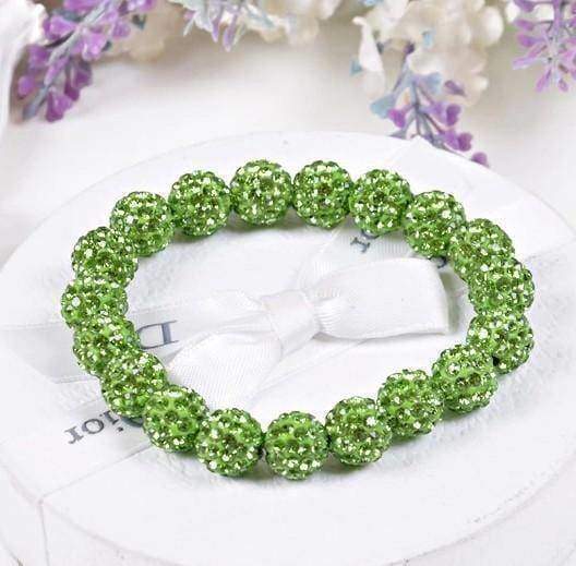 bracelet green Crystal Shamballa Bracelet