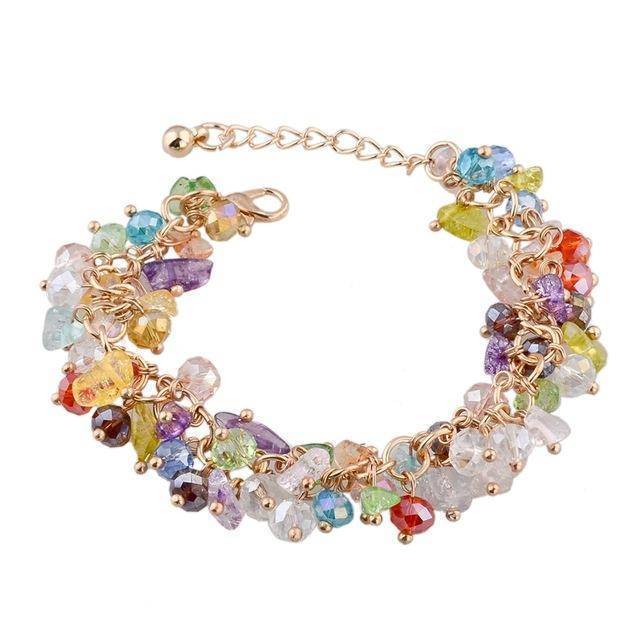 bracelet Mix Austrian Crystals with stones Bracelet