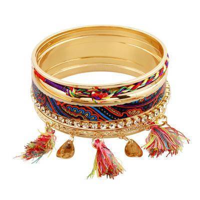 bracelet style4 Boho charms tribal ethnic bangle tassel bracelet & bangles