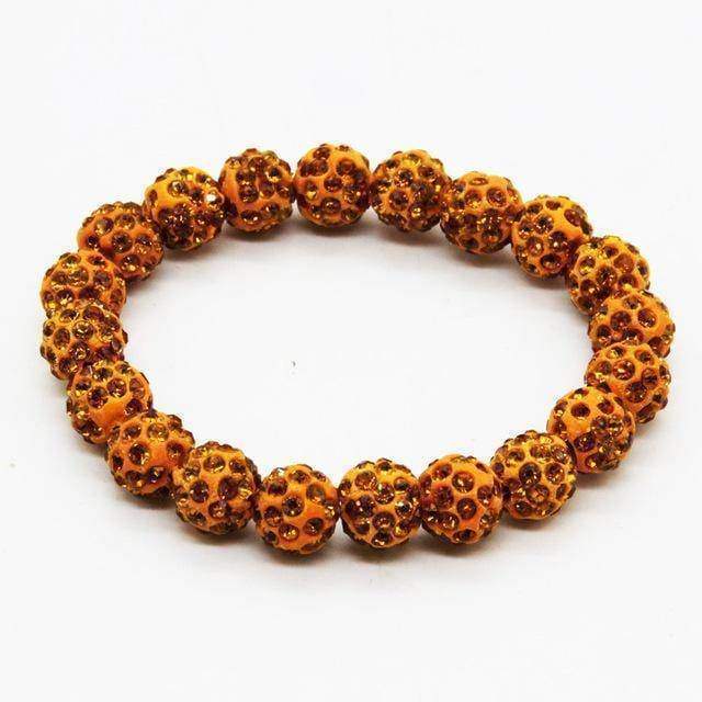 bracelet Tan Crystal Shamballa Bracelet