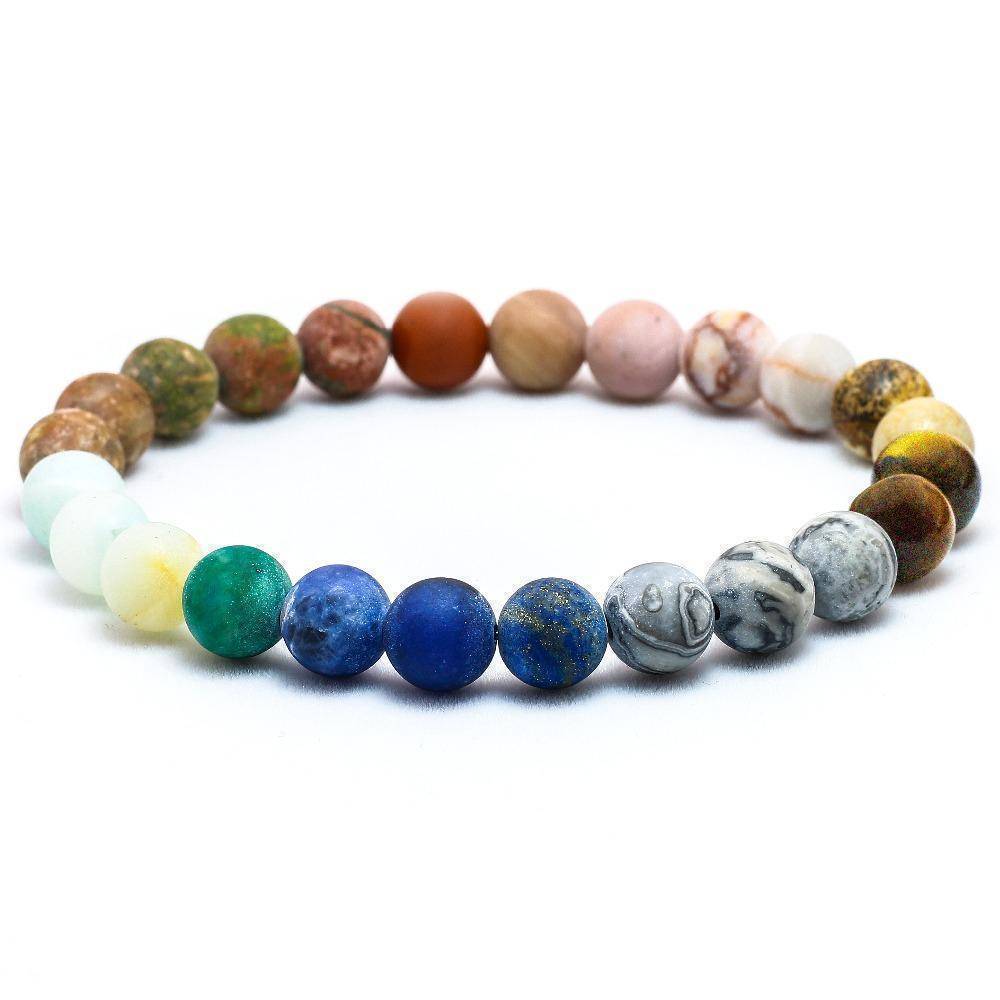 bracelet Universe Premium Space Planets Solar System Chakra Natural Stone Beads Chakra unisex Bracelet