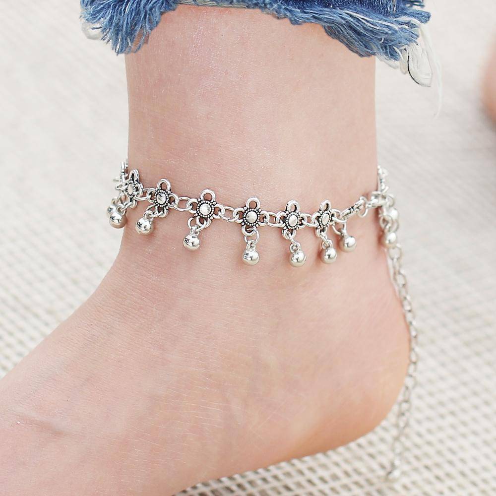 Bracelets Hot Vintage Bracelet Foot Jewelry Pulseras Retro Anklet For Women Girl Ankle Leg Chain Charm Bracelet Fashion Jewelry