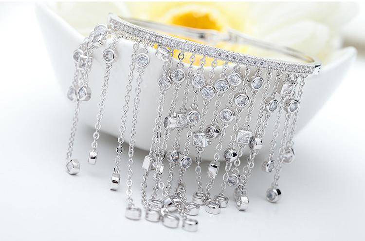 bracelets Luxury Tassel bangle silver bracelet bangle