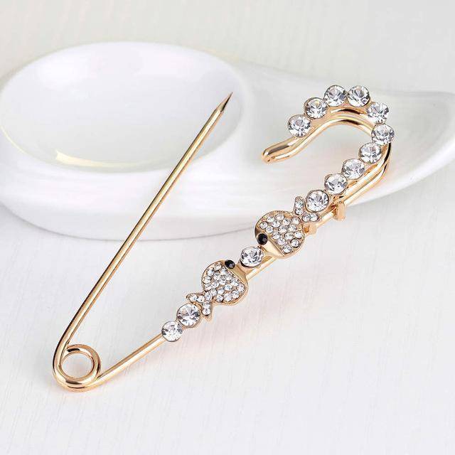 brooches & pins Antique Silver Plated Large Brooch  vintage brooch female fashion broche hijab pins and brooches for women animal  pins broches jewelry fashion