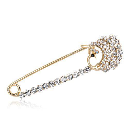 brooches & pins Champagne Gold Large Brooch  vintage brooch female fashion broche hijab pins and brooches for women animal  pins broches jewelry fashion