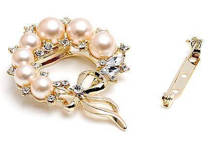 TBGFPO 2021 Lady Pins and Brooch Vintage Crystal Rhinestone Brooches Pin  Brooch Pins Pearl Broche for Women (Color : 7)