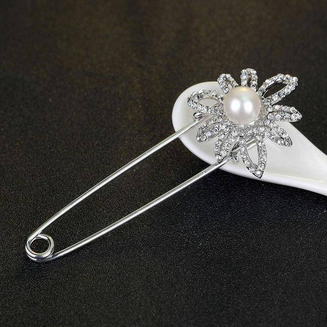 brooches & pins Rhodium Plated Large Brooch  vintage brooch female fashion broche hijab pins and brooches for women animal  pins broches jewelry fashion